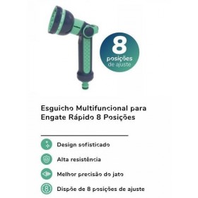ESGUICHO MULTIFUNC ENGATE RAPIDO 8 POSIC NOVAFORMA