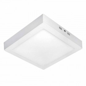 PLAFON LED QUADRADO SOBREPOR 18W 6500K BIVOLT